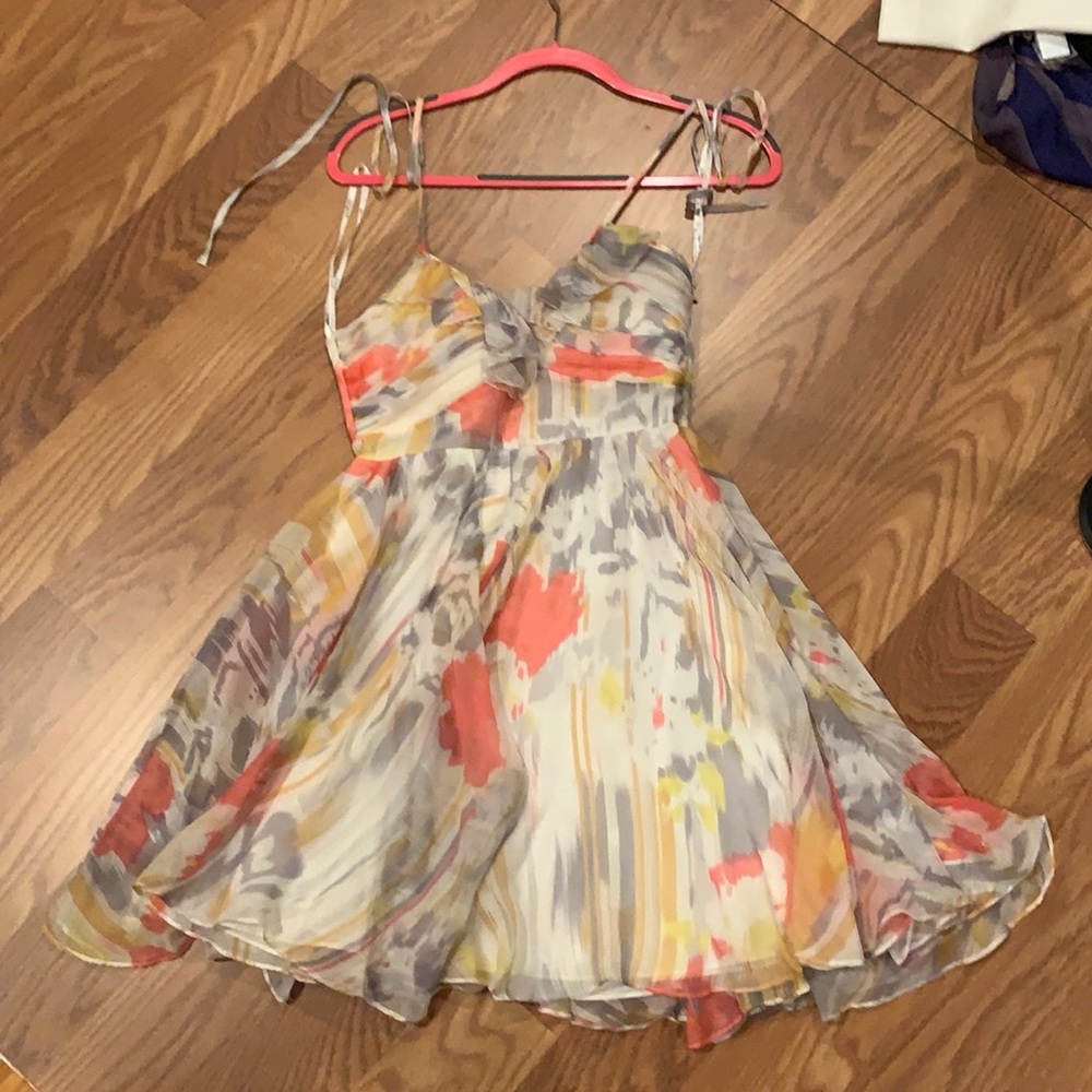 Floral halter sun dress